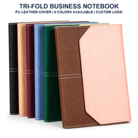 Ensemble cadeau de carnet en cuir PU A5 de qualité supérieure, papeterie d'affaires, cadeau avec stylo à signature, recharge et boîte cadeau pour clients