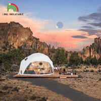 Dôme de Camping de luxe pour maison, grand Kit de dôme géodésique tentes Glamping jardin PVC Igloo dômes hôtel maison à vendre