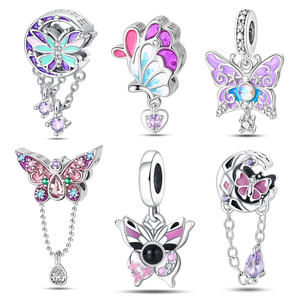 Hot Selling Luxury Designer <strong>Charm</strong> Bracelet Accessories Butterfly <strong>Charm</strong> Personalised Bead Cute <strong>Charms</strong> for Bracelet Making Jewelry - Product Image 1