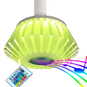 Cristal intelligent LED RGB E27 télécommande vacillante flamme ampoule haut-parleur musical commercial bar disco scène lumière en gros - Product Image 2
