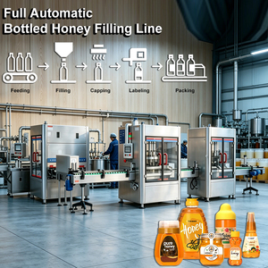 Machine <span class=keywords><strong>de</strong></span> remplissage et d'emballage entièrement automatique pour bouteilles <span class=keywords><strong>de</strong></span> miel, machine <span class=keywords><strong>de</strong></span> remplissage et <span class=keywords><strong>de</strong></span> bouchage <span class=keywords><strong>de</strong></span> pots <span class=keywords><strong>de</strong></span> miel - Product Image 1