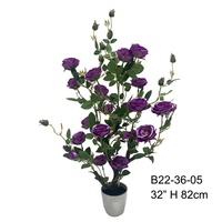 Kunstplanten En Groen En Bloemen Rozenpot Nep Plante Boom Home Bruiloft Decor Groene Bladeren Binnen Buiten Met Potten