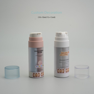 Tùy chỉnh 10ml 10ml <span class=keywords><strong>15ml</strong></span> <span class=keywords><strong>15ml</strong></span> Pet PP kép buồng bơm Lotion đôi ống pha chế mỹ phẩm chai không có không khí cho chăm sóc da bao bì - Product Image 3