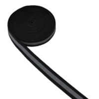 Bande élastique rayée en polyester personnalisable en gros, accessoires vestimentaires épais, ruban extensible résistant et durable pour la couture