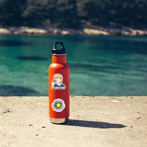 Pegatinas de logotipo autoadhesivas de impresión de marca troqueladas de vinilo de PVC impermeables - Product Image 6