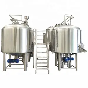 Sistema de aquecimento do vapor do aço inoxidável de 500l 5hl 4bbl 2 vessel brewing para venda