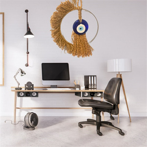 Hilo de cáñamo hecho a mano, tejido de Ojo Azul, decoración de pared, bazar de mimbre, Ojo del <span class=keywords><strong>diablo</strong></span> turco, arte de pared, decoración del hogar - Product Image 6