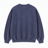 Sweat-shirt ample à col ras du cou Mineral Wash avec poignets côtelés, effet vintage délavé, style streetwear, pour un usage quotidien décontracté
