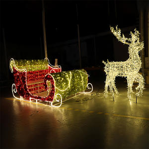 إضاءة حديقة LED مخصصة على شكل عربة، أضواء زينة للمهرجانات، إضاءة LED منخفضة الجهد للحدائق الخارجية - Product Image 4