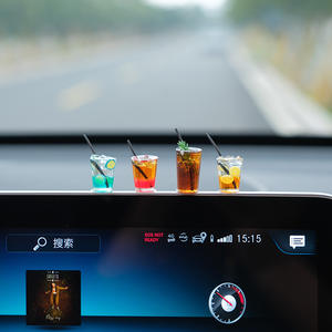 Ornements de décoration intérieure de voiture mignons <span class=keywords><strong>Mini</strong></span> chat <span class=keywords><strong>Action</strong></span> Figure Auto Tableau de bord Rétroviseur Décoration Accessoires de voiture - Product Image 2