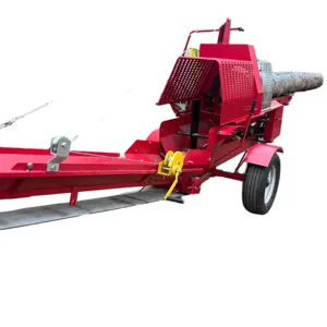 small size 20ton used homemade wood processor with hydraulic circular/ chain saw with one hand operation