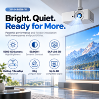 Projecteur laser DLP XP-M401H-W 5000 ISO Lumens 1080P avec zoom 1,27X compatible signal 4K pour usage professionnel, éducatif et commercial