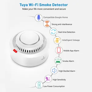 Smart WIFI Alarm asap detektor deteksi api Tuya