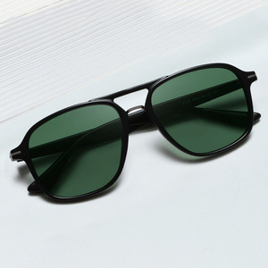 2025 gafas de sol cuadradas redondas de gran tamaño baratas para mujer nueva marca de moda gafas de sol mujer negro blanco rayas elegantes tonos - Product Image 2