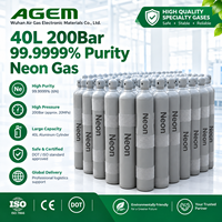 Cylindre de gaz néon UHP de 40 L, 200 bars, pureté de 99,9999 % pour la fabrication électronique