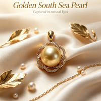 Collier pendentif de luxe en or véritable 18 carats avec perle ronde dorée de qualité AAAAA pour femme, breloque en perle ajourée filigranée, Guangdong