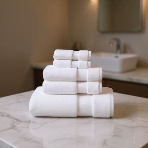 ชุดผ้าขนหนูอาบน้ำผ้าฝ้ายแท้ 6 ชิ้น 1000gsm ซับน้ำเร็ว ทอสีพื้น ขนาดผู้ใหญ่ - Product Image 2