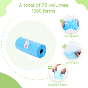 Nobleza conta 1080 sacchetti Per cacca Per cani Extra spessi e resistenti a perdite 12 rotoli Per confezione 72 conteggi porta sacchetti Per rifiuti cani - Product Image 4