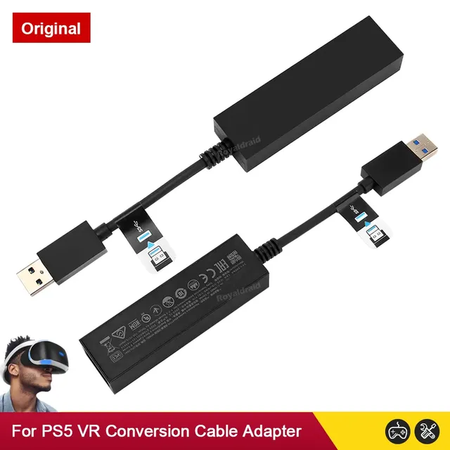 NEW for ps5 VR Cable Adapter Console USB 3.0 Mini Camera Connector For PS VR To P5 Cable Adapter For ps5 gaming accessories