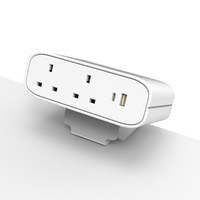 OMNI Modern AC Power Module de charge USB 2 prises avec ports de charge USB Pince de bureau Station de charge Courant nominal 13A