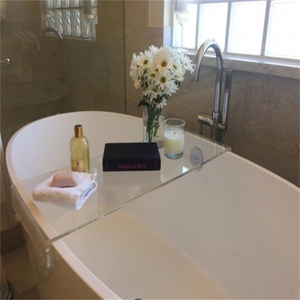 Exclusive <b>Customized</b> Clear Acrylic Bath Tray Display Rack for Hotel Use-Wine Glass Holder - Product Image 3