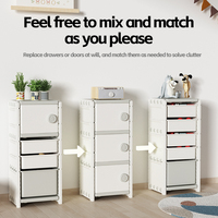 Meuble de rangement multifonctionnel en plastique pour enfants, ensemble de rangement pour jouets et jardins d'enfants pour supermarchés