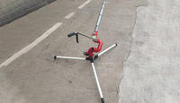 Buse d'incendie rotative à 360 ° pour zones dangereuses Entrée 65mm 46m + Jet 0.8MPa Buse 32mm Pistolet à eau haute pression en aluminium
