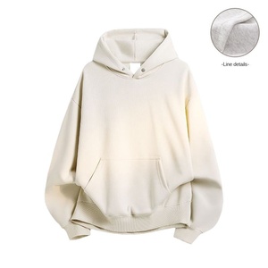 Fabricants de vêtements personnalisés automne et printemps 360g sweat à capuche à manches longues simple avec blocage de couleur pour hommes et femmes - Product Image 1