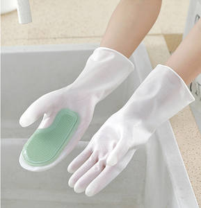Gants de vaisselle magiques imperméables et antidérapants Brosse à vaisselle en silicone pour la maison. - Product Image 3