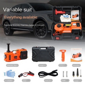 מגבה רכב חשמלי מאלומיניום ZS ZSY01-X חוצה גבולות 5T 12V לשטח, כלי החלפת צמיגים שלושה באחד, משאבת אוויר הידראולית, הרמה 450 מ\"מ - Product Image 5