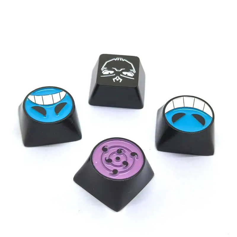 Factory Custom Made Design Machining Solid Metal Zinc Alloy Keycaps For Mechanical Keyboard