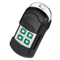 Télécommande universelle 433/315 MHz à 4 boutons avec code d'apprentissage ABS et métal pour système de porte de garage
