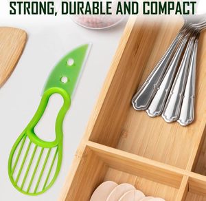 Eco-Friendly <b>Plastic</b> Avocado Knife Cutter Safe Home and <b>Kitchen</b> Gadgets for Daily Use Vegetable Slicer - Product Image 5