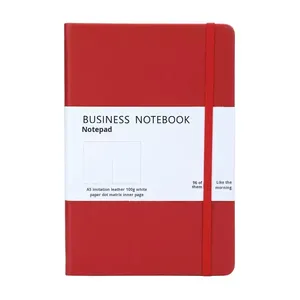 Libreta A5 Personalizada con Correa, Diseño de Matriz de Puntos, Logotipo Imprimible, Cubierta de Imitación de Cuero, Alta Calidad, Gruesa y Plana - Product Image 5
