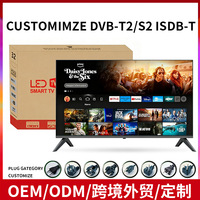 Televisor inteligente Android QLED 4K de 50 pulgadas con pantalla completa para oficina, WiFi integrado y HDR