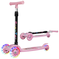 Trottinette Pliable pour Enfants 1-5 Ans, Trottinette d'Apprentissage Évolutive pour Bébé, Légère à Planche Unique