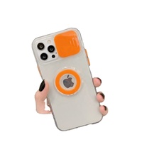 Étui de téléphone pour iPhone 13 14 Pro Max XR XS X SE 2020 7 8 Plus couleur bonbon clair avec anneau support couverture arrière