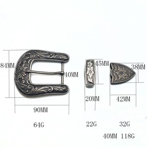 Boucle de ceinture européenne américaine rétro Tang en alliage de zinc 26mm 40mm pour ceintures en cuir pour femmes - Product Image 2