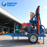 Machine de forage de puits profonds avec moteur diesel et système hydraulique pour l'extraction d'eau, le développement des eaux souterraines et l'alimentation rurale