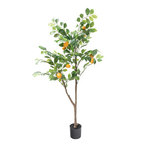 <span class=keywords><strong>Fleurs</strong></span> décoratives d'intérieur de grande taille en gros Citronnier artificiel populaire en ligne Plante Mariage Occasion de Pâques Plantes en pot - Product Image 6
