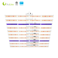 Culture hydroponique à spectre complet etl a énuméré 640 watts 800 watts 1000 watts ont mené la lumière grandissent avec uv pour les plantes médicales