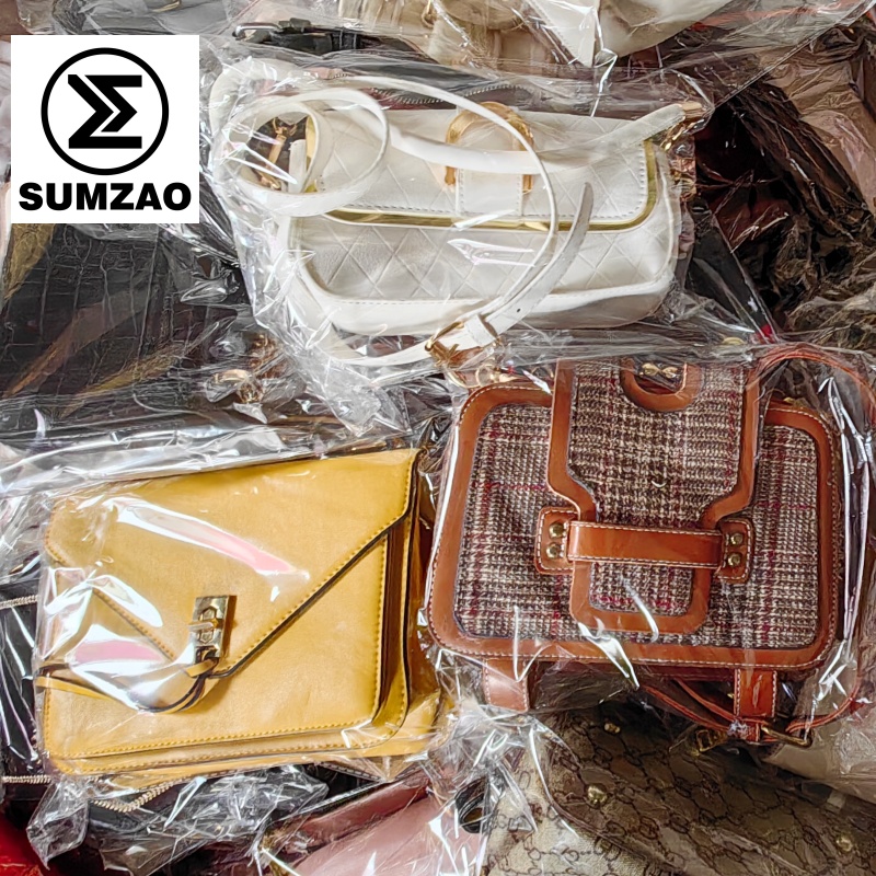 China Supplier Mixed 45kg Branded ladies Second Hand Bags handbags in bales from italy