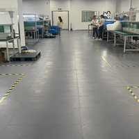 Dalles de sol de garage en PVC emboîtables modernes et simples, 6 mm, robustes, imperméables, antidérapantes, pour ateliers industriels, pose par clic