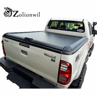 Zolionwil Couvercle de rouleau de volet roulant en aluminium manuel pour Toyota Hilux Revo Vigo Tiger SR5 V6/V8 4WD