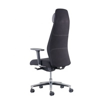Chaise de jeu d'ordinateur confortable chaise de bureau de patron tissu profondeur de siège réglable chaise de bureau ergonomique exécutive à dossier haut