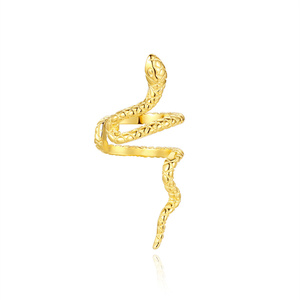 Clip de Oreja en Forma de Serpiente Creativo y Personalizado de Plata de Ley S925, Sin Perforación, para Oreja Izquierda - Product Image 1
