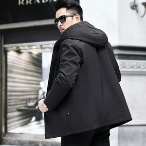 Men's Winter Faux <b>Fur</b> Hooded <b>Parka</b> with Artificial <b>Fur</b> Lining, Warm, Thick, Windproof, Outdoor Jacket - Product Image 3