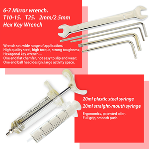 Kit Universal <span class=keywords><strong>de</strong></span> Herramientas para Purgar <span class=keywords><strong>Frenos</strong></span> <span class=keywords><strong>de</strong></span> Disco Hidráulicos para Bicicletas <span class=keywords><strong>de</strong></span> Montaña y Carretera, Compatible con <span class=keywords><strong>SHIMANO</strong></span>, MAGURA, HAYES, AVID, FORMULA (Plástico y Metal) - Product Image 6
