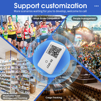 DX-SMART UWB AOA tracker ultra mince plus petit ble 5.0 appareil longue durée de vie batterie balise de proximité nrf51822 bluetooth tag
