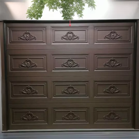 Porte de Garage de Villa Européenne Automatique Design Moderne en Alliage d'Aluminium Volet Électrique Élévateur pour Usage Extérieur pour le Ménage